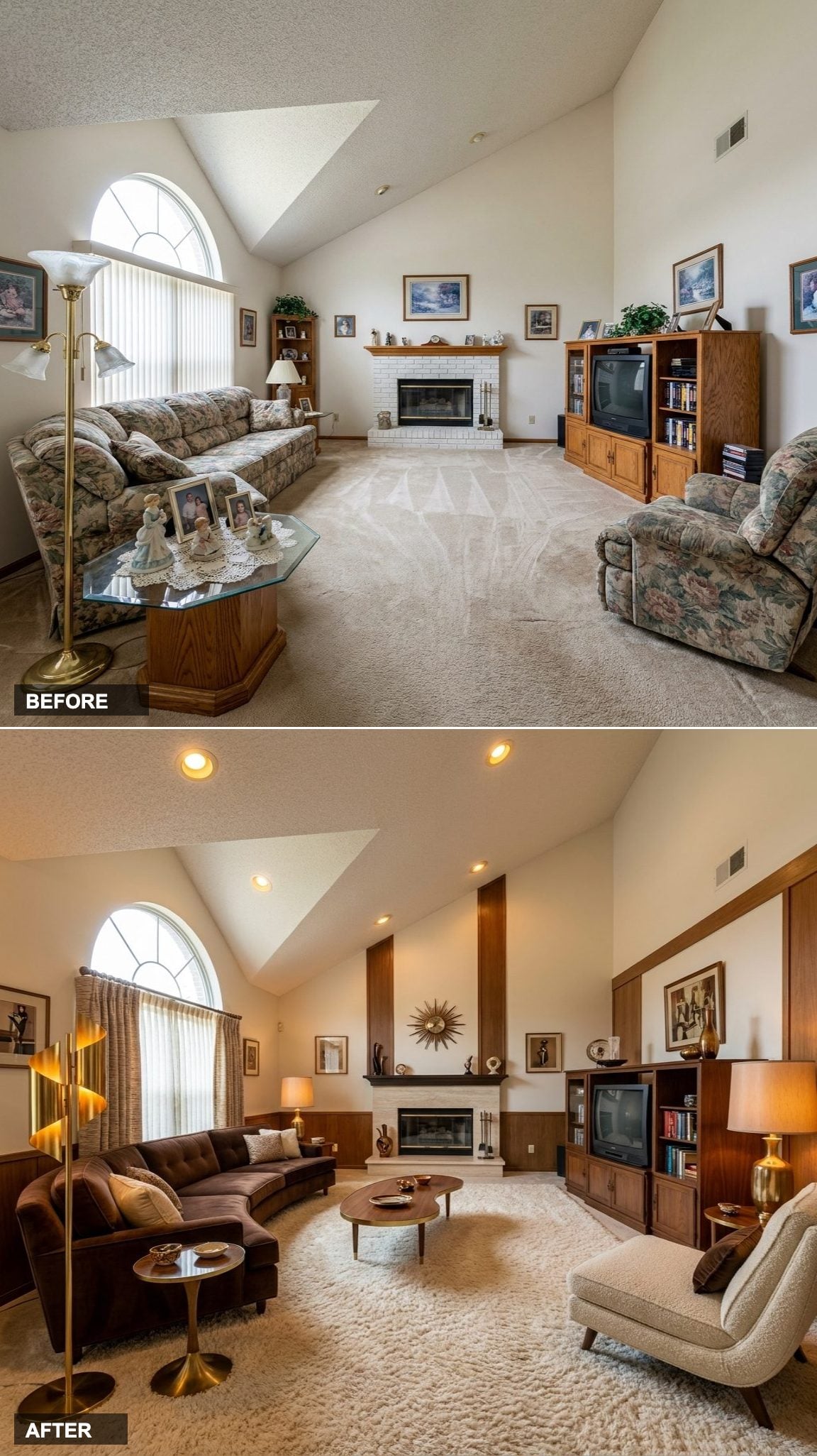 Suburban Atomic with Cherry Red Accents, Blonde Wood, and Boomerang Laminate