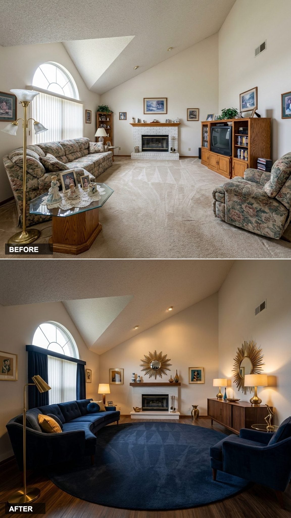 Moody Gentleman's Den in Oxblood Leather and Dark Walnut Paneling