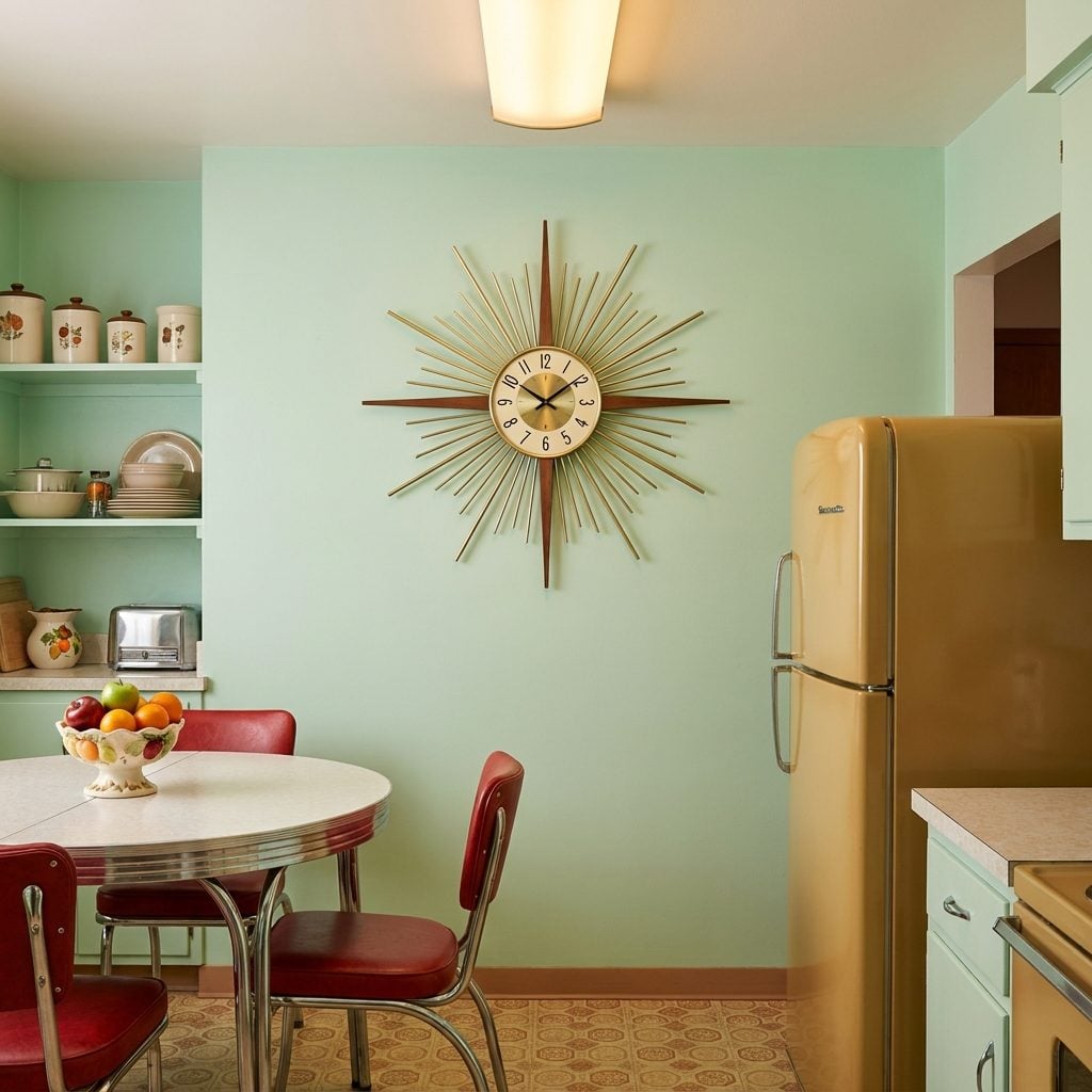 The Atomic Starburst Clock That Made Every Kitchen Wall Feel Like a Sci-Fi Set