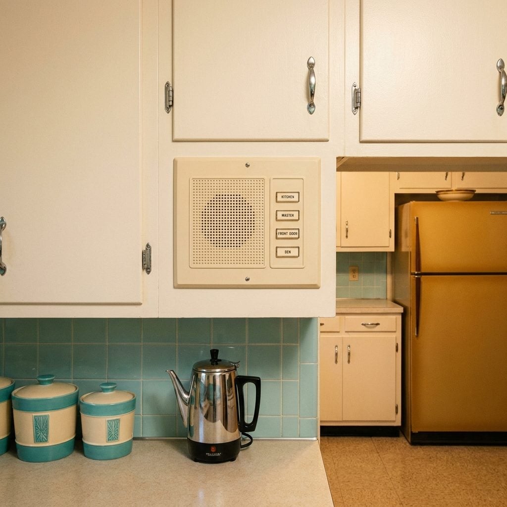 The Built-In Kitchen Intercom That Made Every Mom Sound Like Air Traffic Control