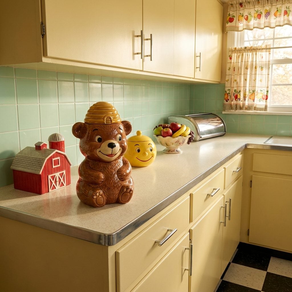 Ceramic Cookie Jars Shaped Like Bears, Barns, or Whatever the Painter Was Feeling That Day