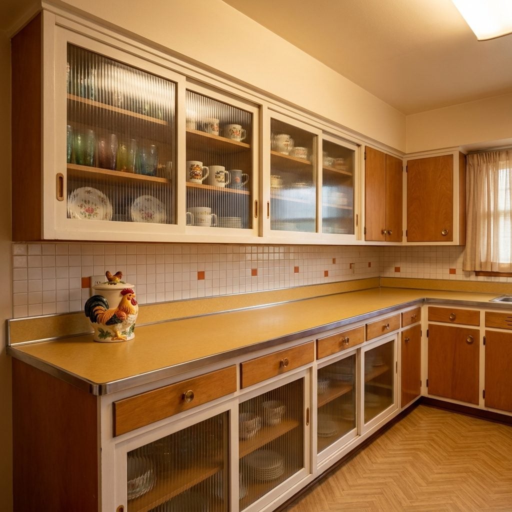 Glass-Front Cabinets with Sliding Doors That Always Jumped the Track