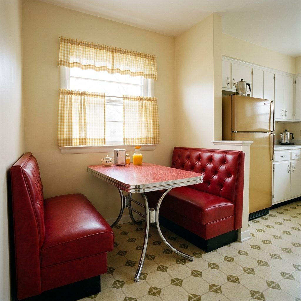 Breakfast Nooks with Built-In Upholstered Banquettes That Nobody Ever Left Voluntarily on a Saturday Morning