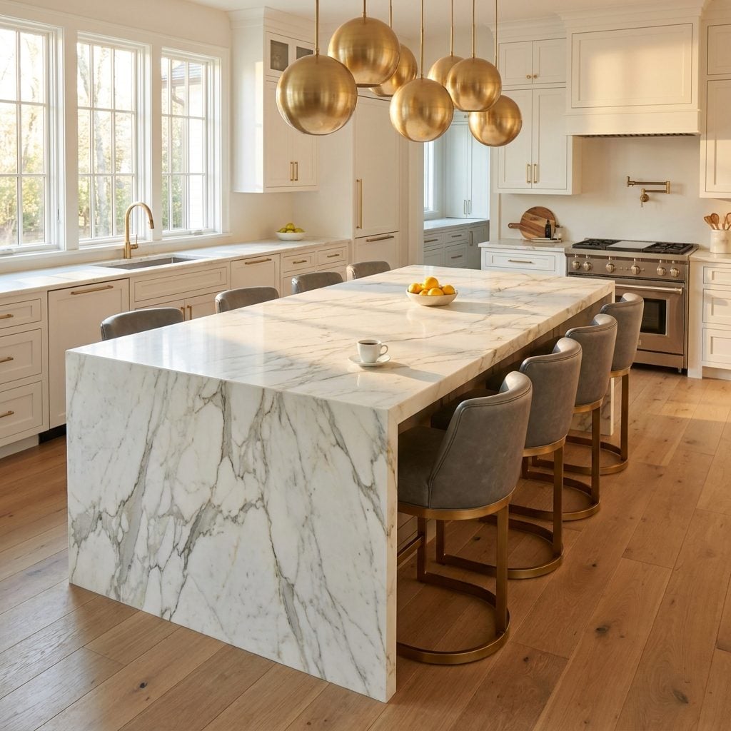 The Kitchen Island That Could Comfortably Seat a Rowing Team