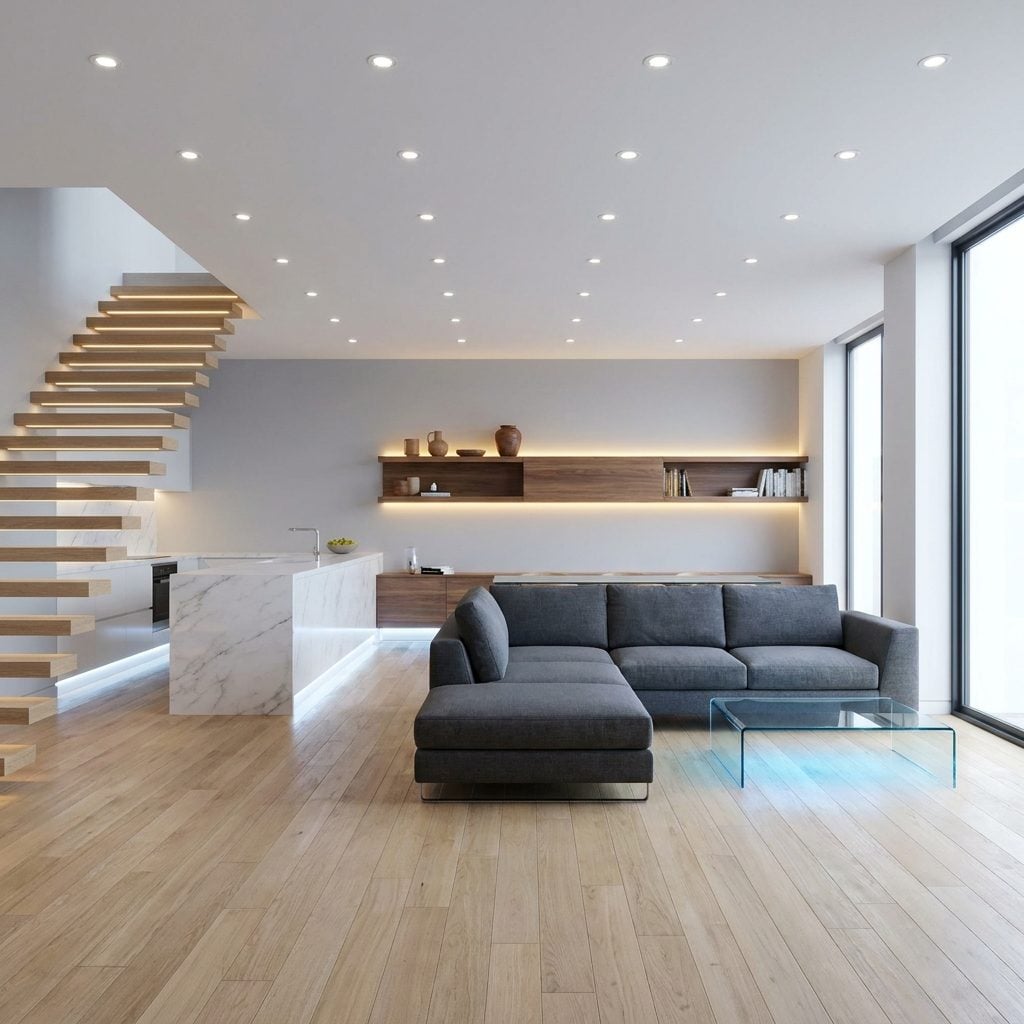 Every Surface Has Recessed Lighting, Including Surfaces That Should Not Have Recessed Lighting