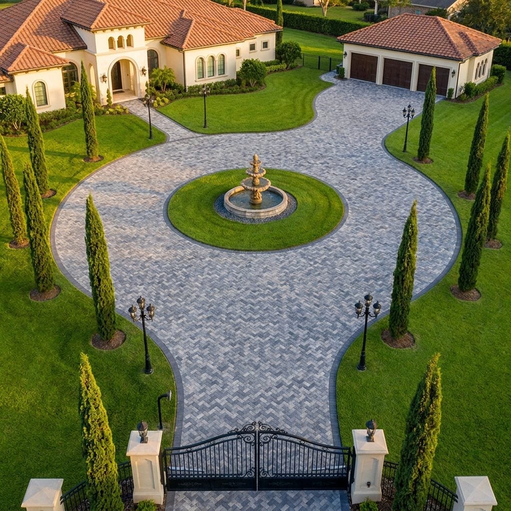 The Driveway Is So Expansive It Needs a GPS Pin, Not an Address