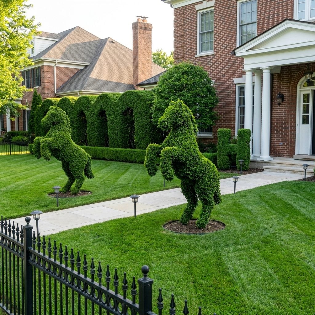 The Hedges Are Shaped Like Something Your Landscaper Needed an Art Degree to Attempt