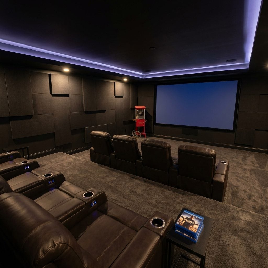 A Home Cinema Room That's Basically a Very Expensive Dust Collector