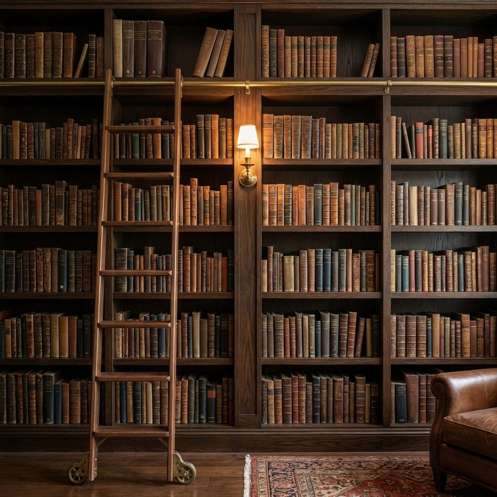 A Library Ladder That Earns Its Place Every Week