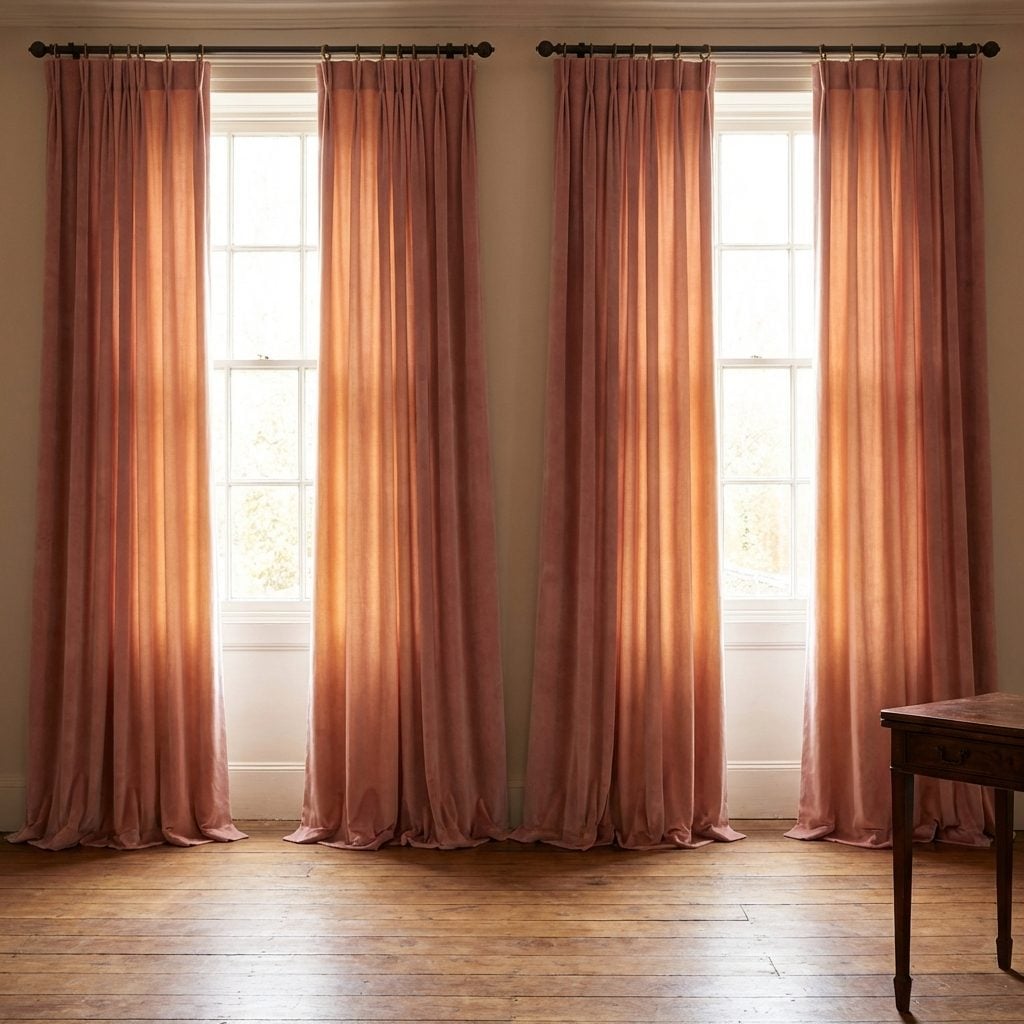 Curtains That Touch the Floor Like They Were Made for This Room Specifically
