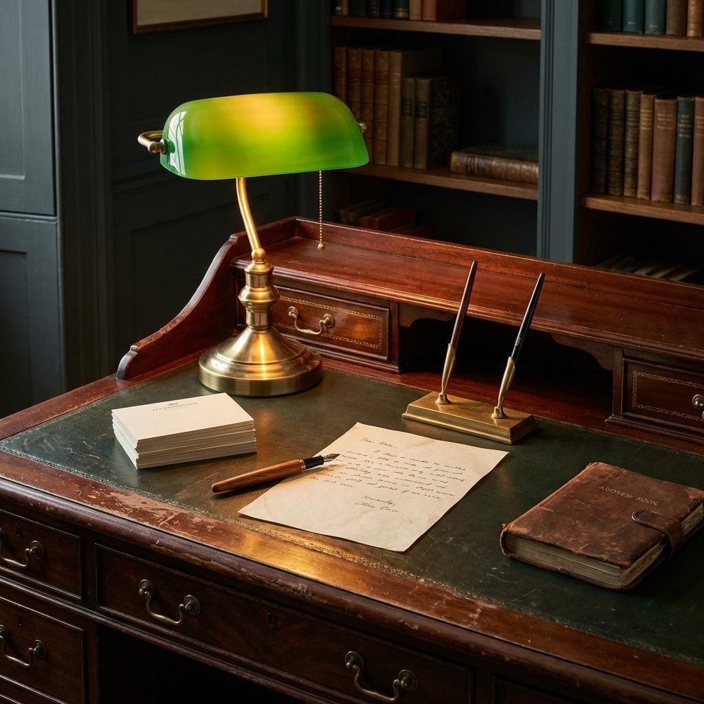 The Writing Desk With a Letter Half-Finished and Nowhere to Be