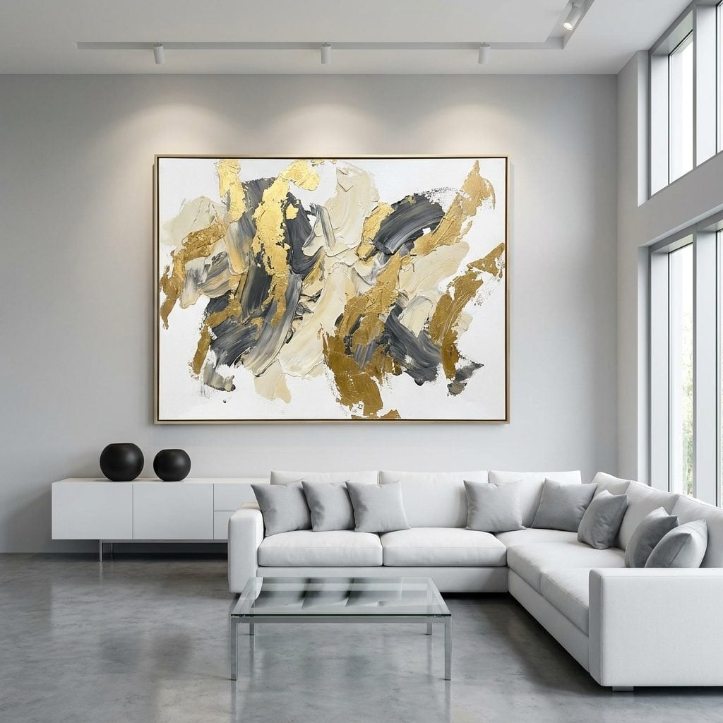 Abstract Art the Size of a Garage Door That Was Clearly Purchased by the Square Foot