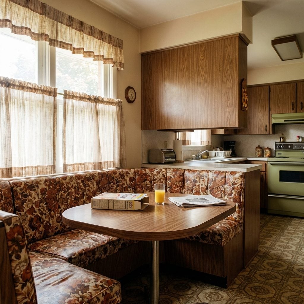 The Breakfast Nook With Built-In Banquette Seating