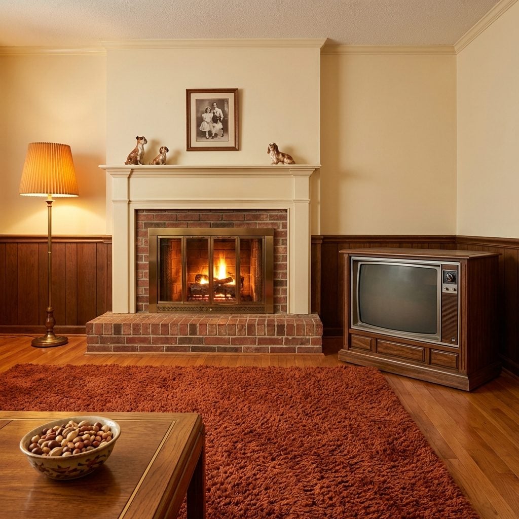 The Shag Rug in Front of the Fireplace Where Everyone Ended Up on the Floor