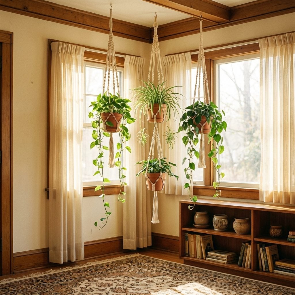 Macramé Plant Hangers Claiming Every Sunny Corner