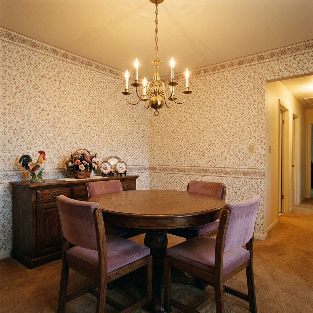 Wallpaper With Tiny Repeating Patterns Covering Every Single Room