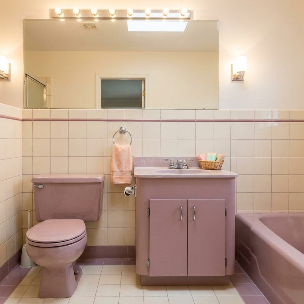 Pastel-Colored Fixtures in Mauve, Almond, and Mint That Were Absolutely Not Negotiable