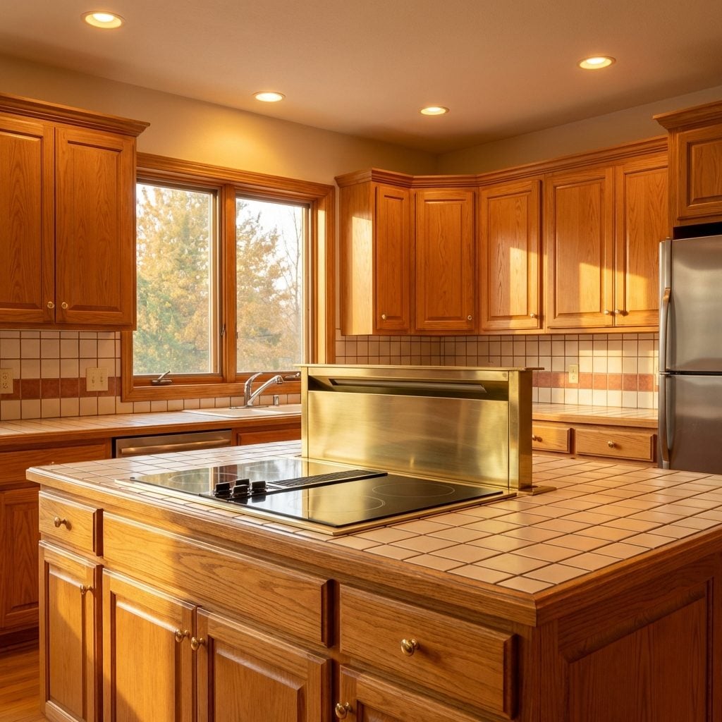 The Kitchen Island With a Built-In Cooktop (and Nowhere Near Enough Ventilation)