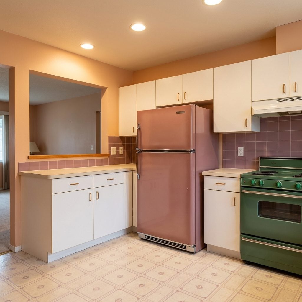 The Mauve or Forest Green Refrigerator That Someone Thought Would Age Well