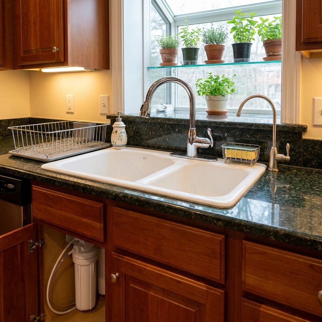 The Under-Sink Reverse Osmosis System With the Tiny Dedicated Faucet