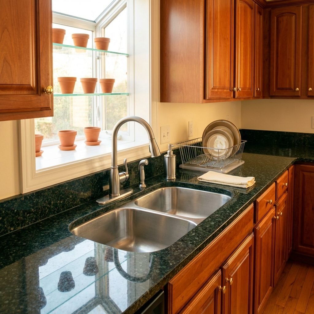 The Deep Double-Basin Stainless Steel Sink (With the Divider Ridge)