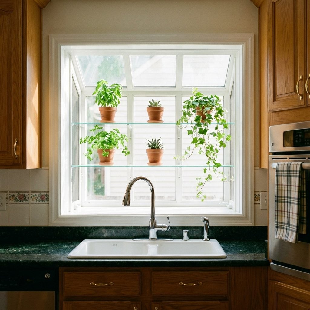 The Greenhouse Window Above the Sink