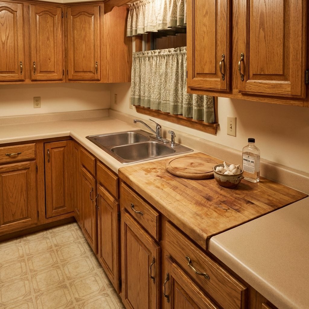 The Butcher Block Section Right Next to the Sink That Everyone Used for Everything Except Butchering