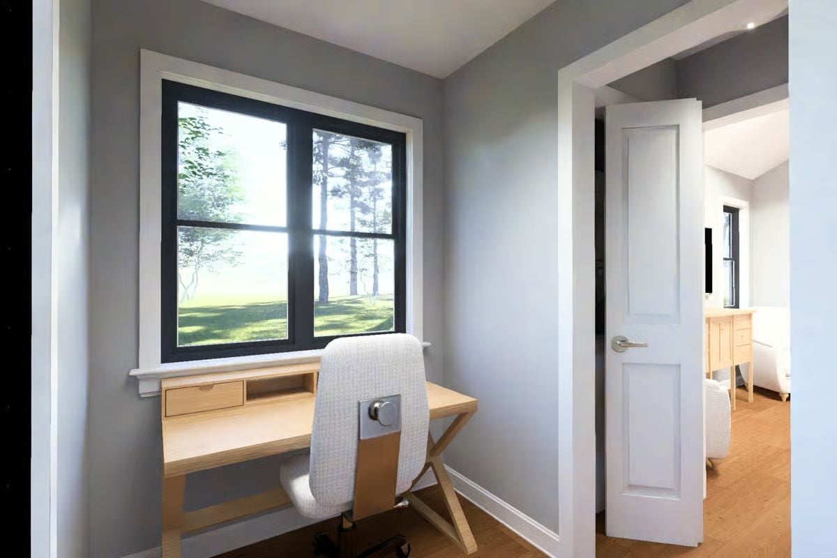 Built-In Desk Nook Carves Out a Work Corner Without Stealing a Room