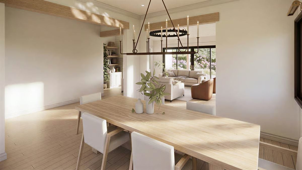 Warm Wood and Candlelight Make This Dining Room Hard to Leave