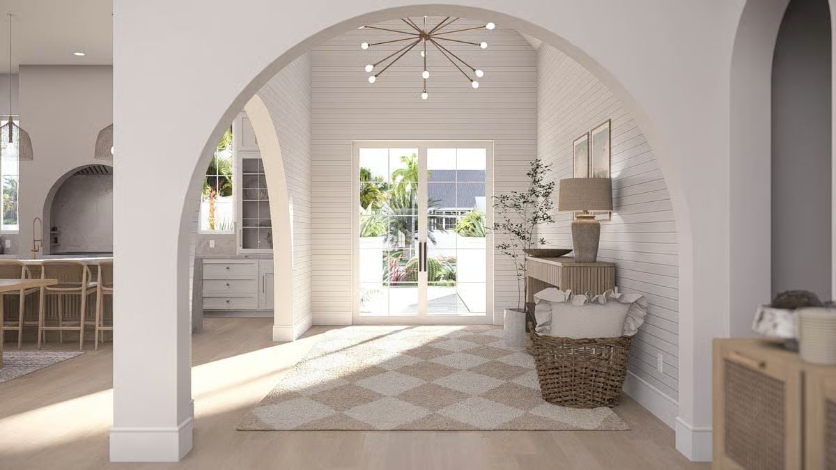 Arched Entryway Sets the Tone for Coastal Living