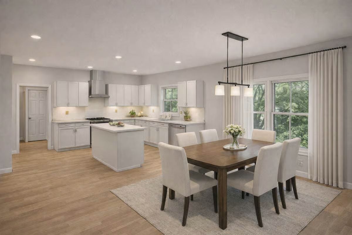 Open-Plan Kitchen and Dining Room Built for Everyday Living