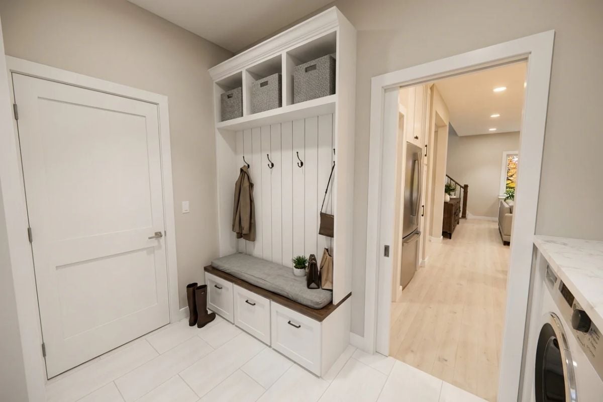 Shiplap Hooks, Built-In Bench, and a Mudroom That Actually Does Its Job