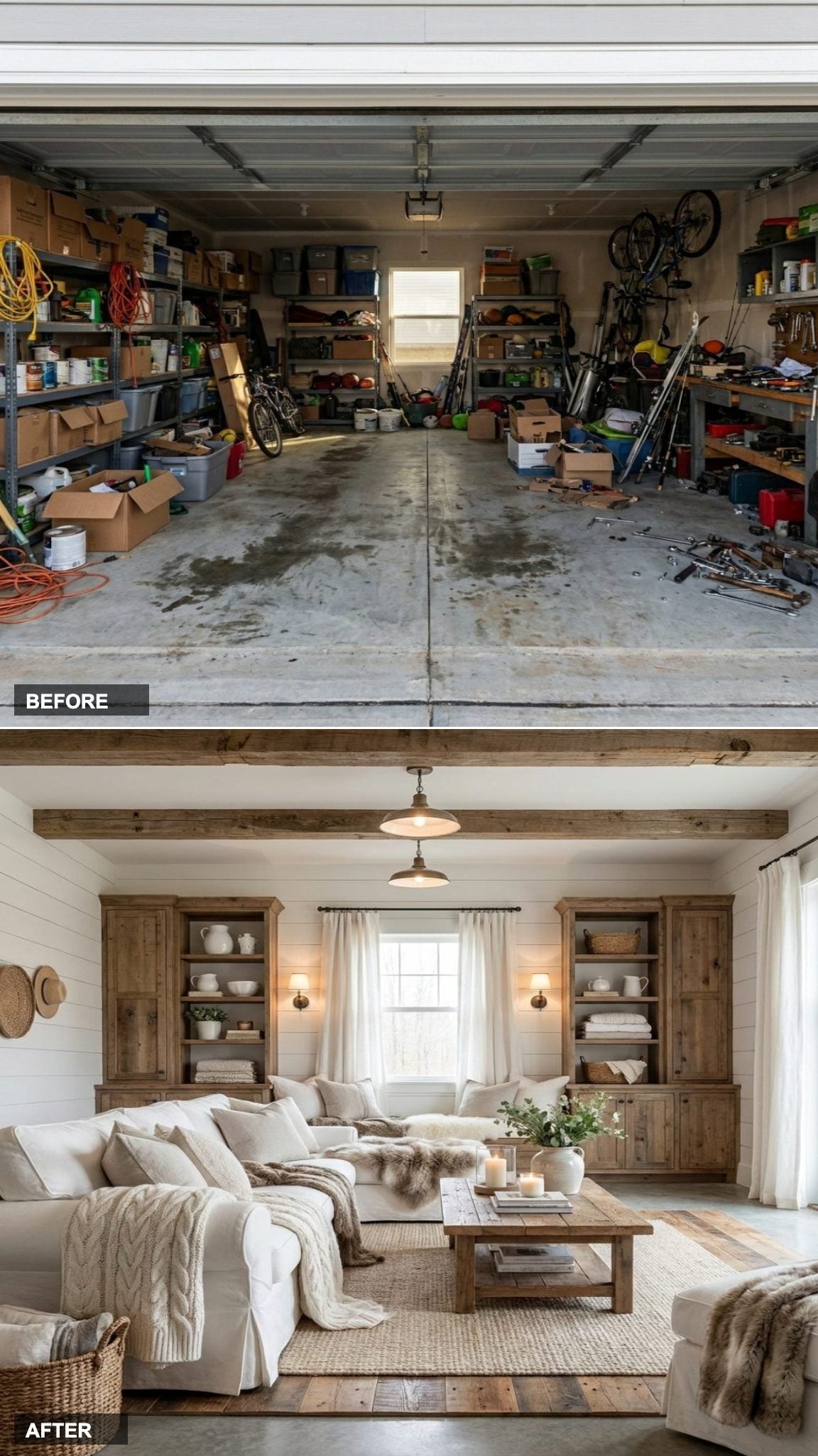 Farmhouse Charm with Shiplap Walls and Layered Linen Textiles