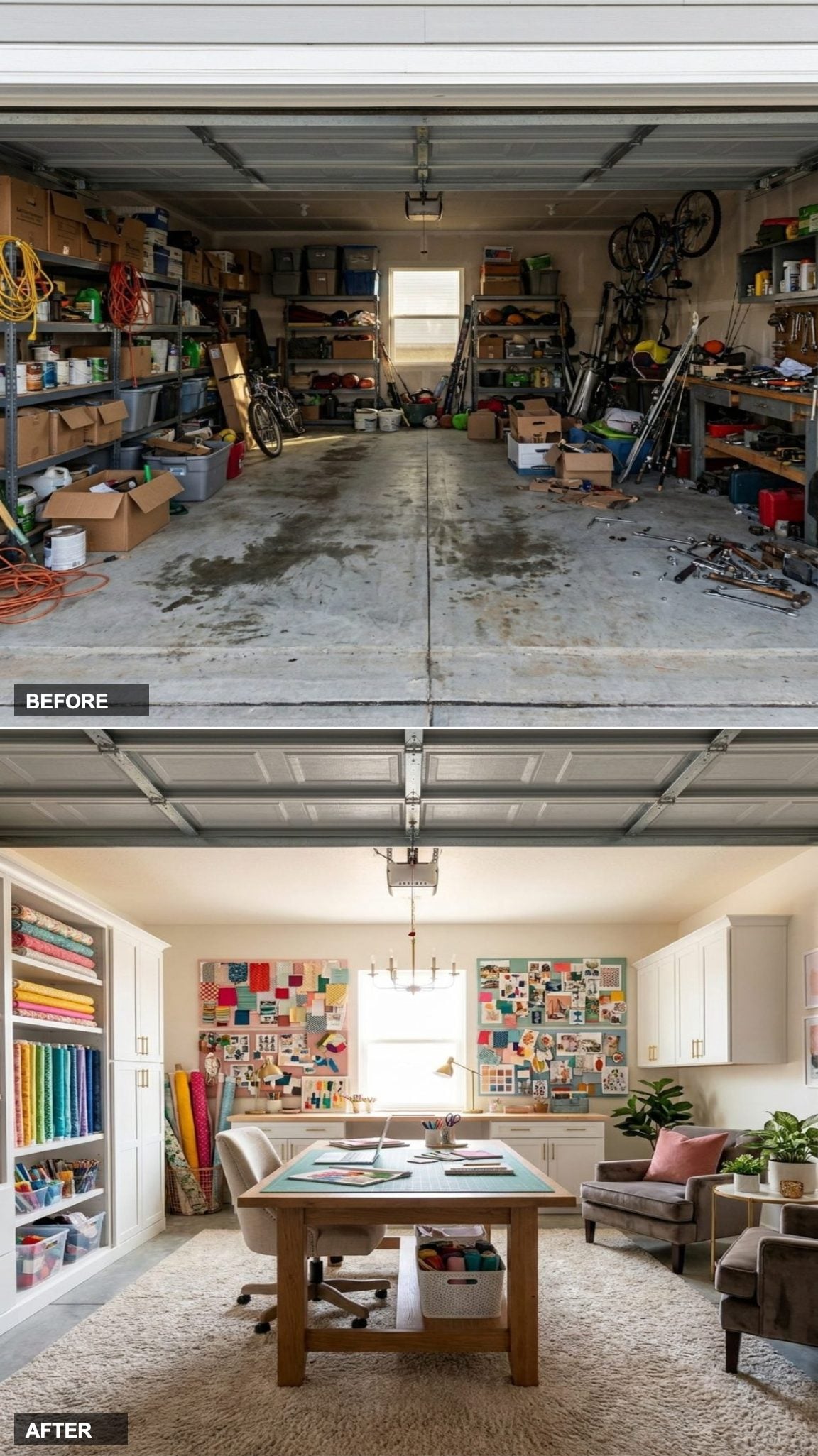 Vision Board Studio Bursting with Colorful Pinboards and Bright Creative Energy