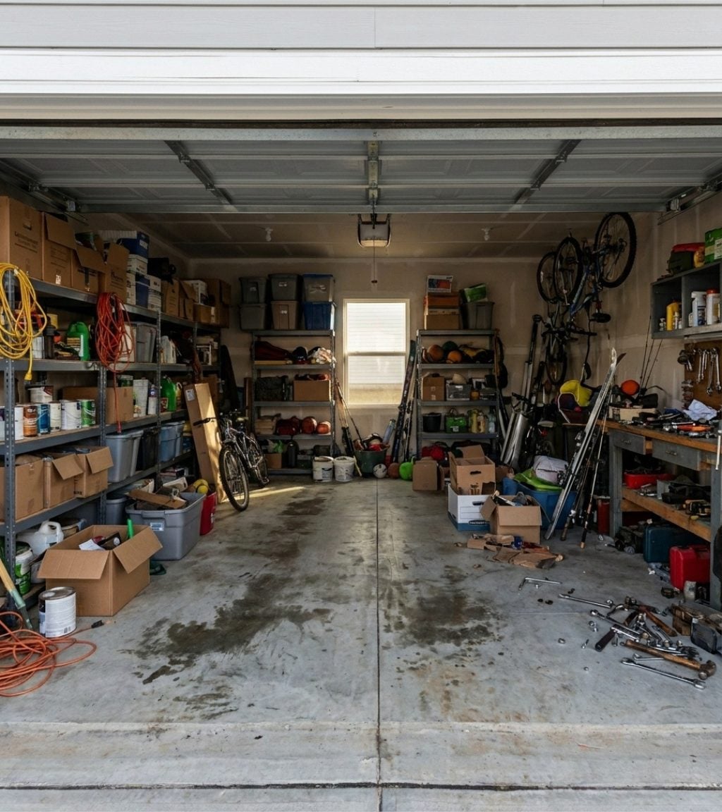 He Wanted to Turn Their Cluttered Garage Into the Ultimate Woman’s Retreat for His Wife — AI Delivered These Brilliant 36 Before and After Designs