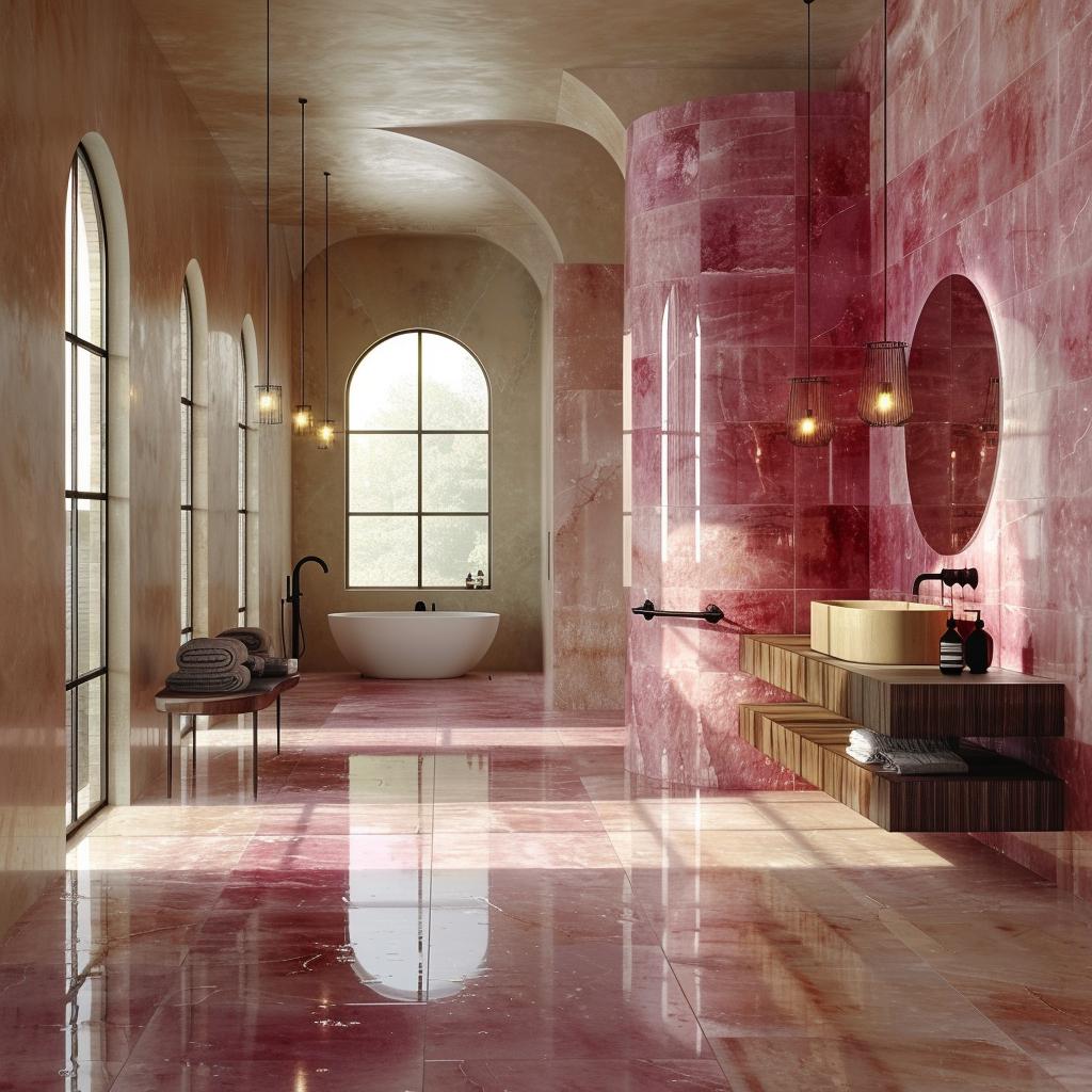Crimson Onyx Takes Over Every Surface, and the Room Earns It