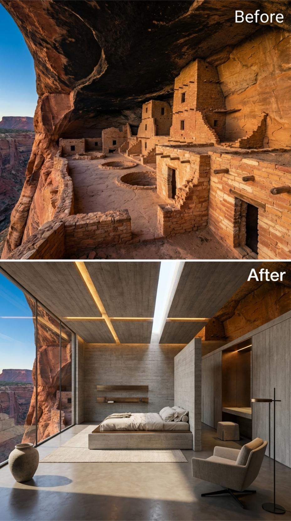 Concrete, Canyon Air, and a Bed That Floats Above the Desert Floor