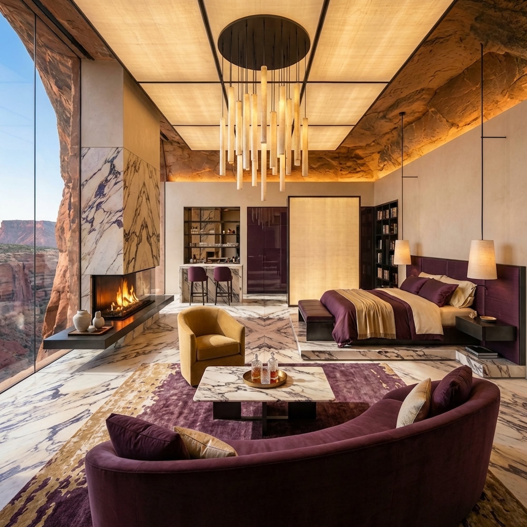 They Asked AI to Turn this Cliffside Cave Into a Luxury Home with Eye-Popping Bedroom Suites. These Are the 37 Before & After Results