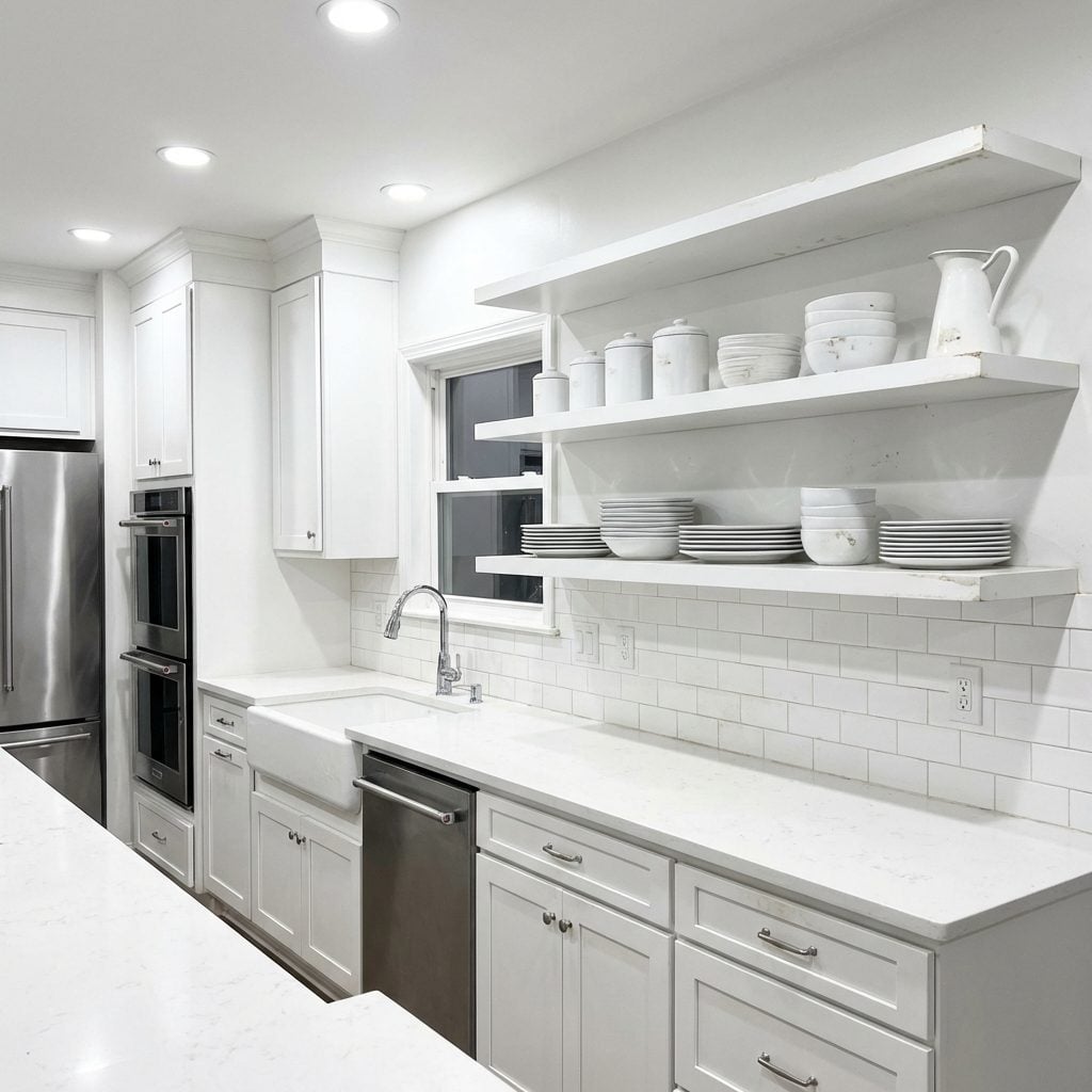 The All-White Kitchen That Looked Perfect in the Showroom, Gritty in Real Life