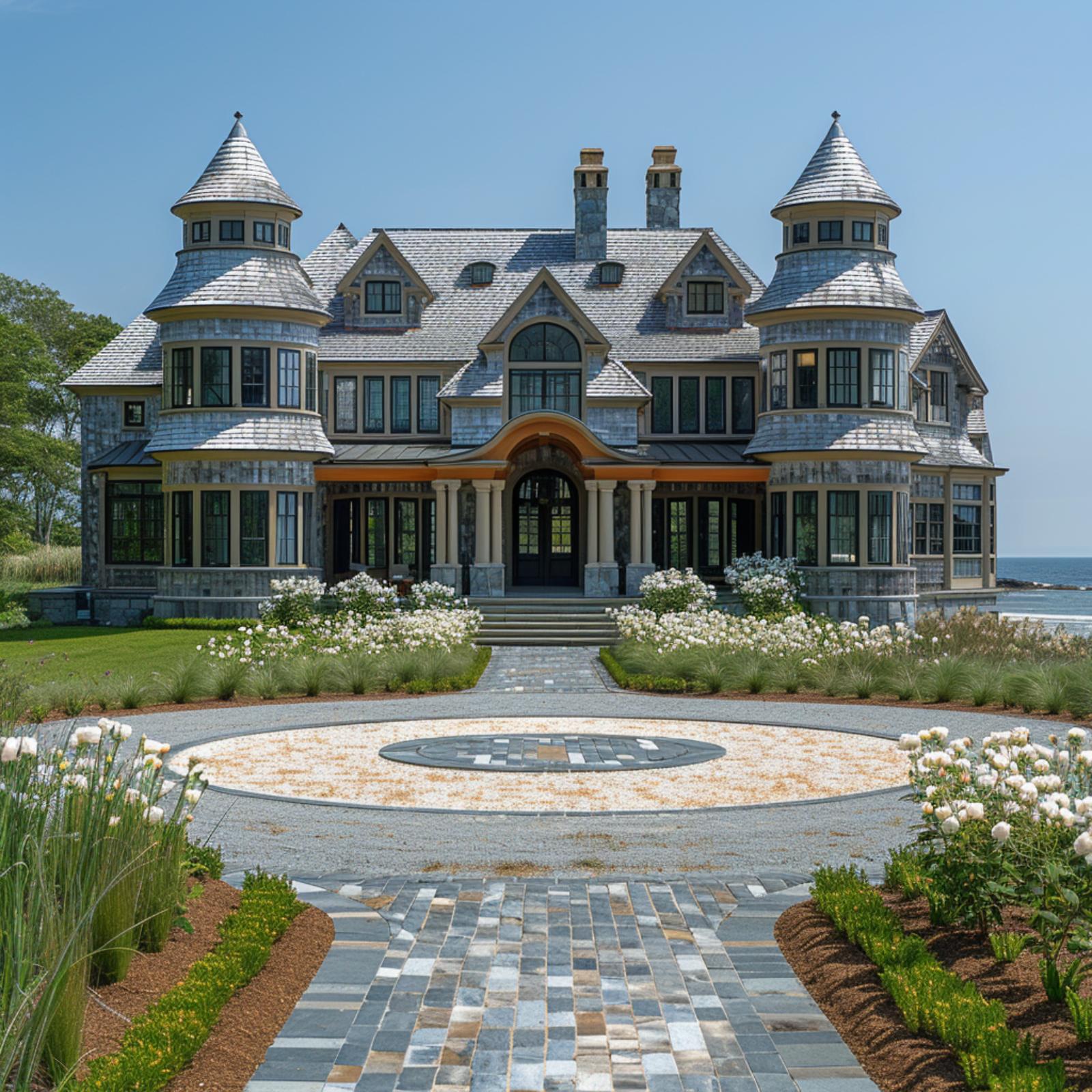 Shingle-Style Towers, a Slate Roundabout, and Coastal Gardens That Hold Their Ground