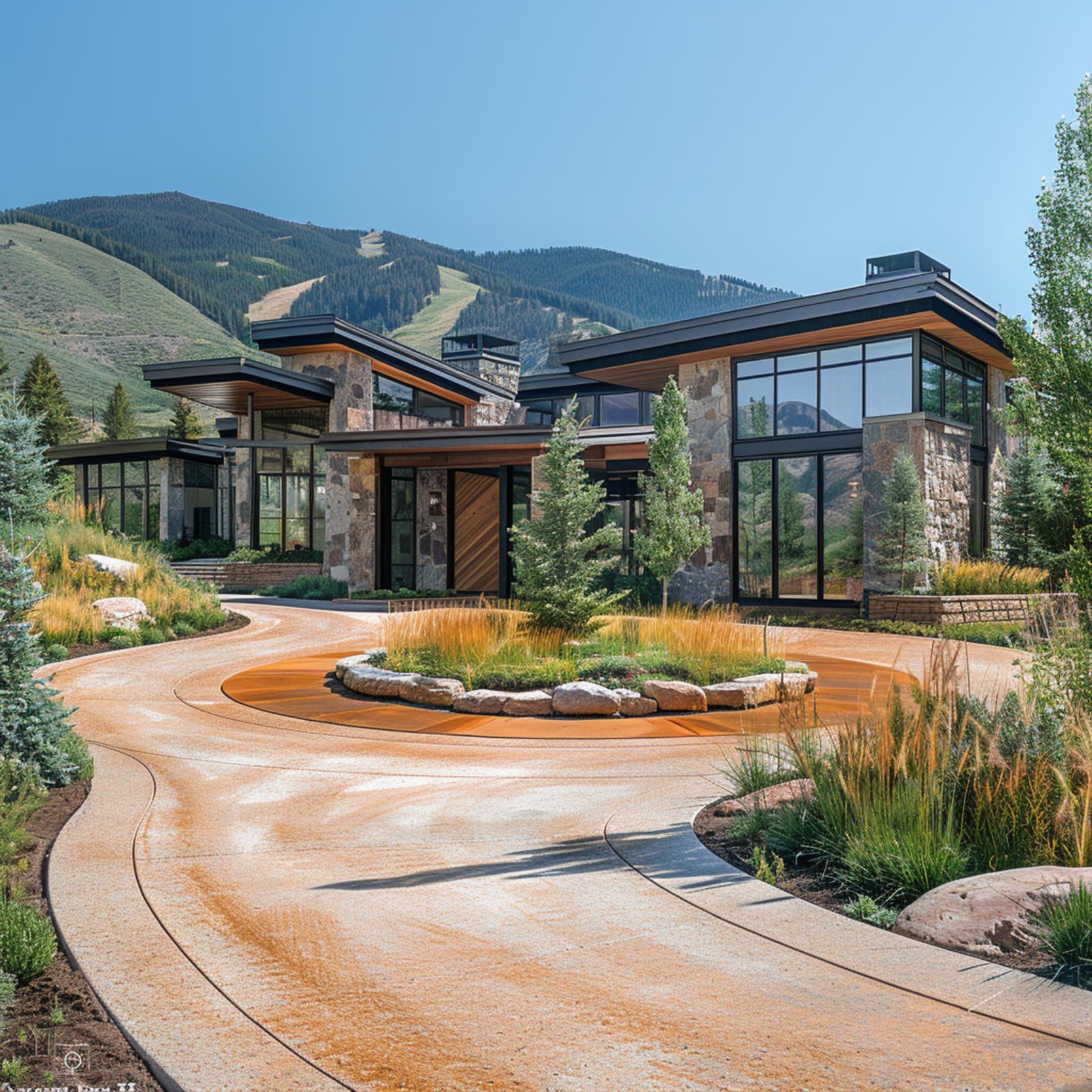 Ski Run Views, Rusted Concrete Arcs, and Ornamental Grasses That Actually Earn the Space