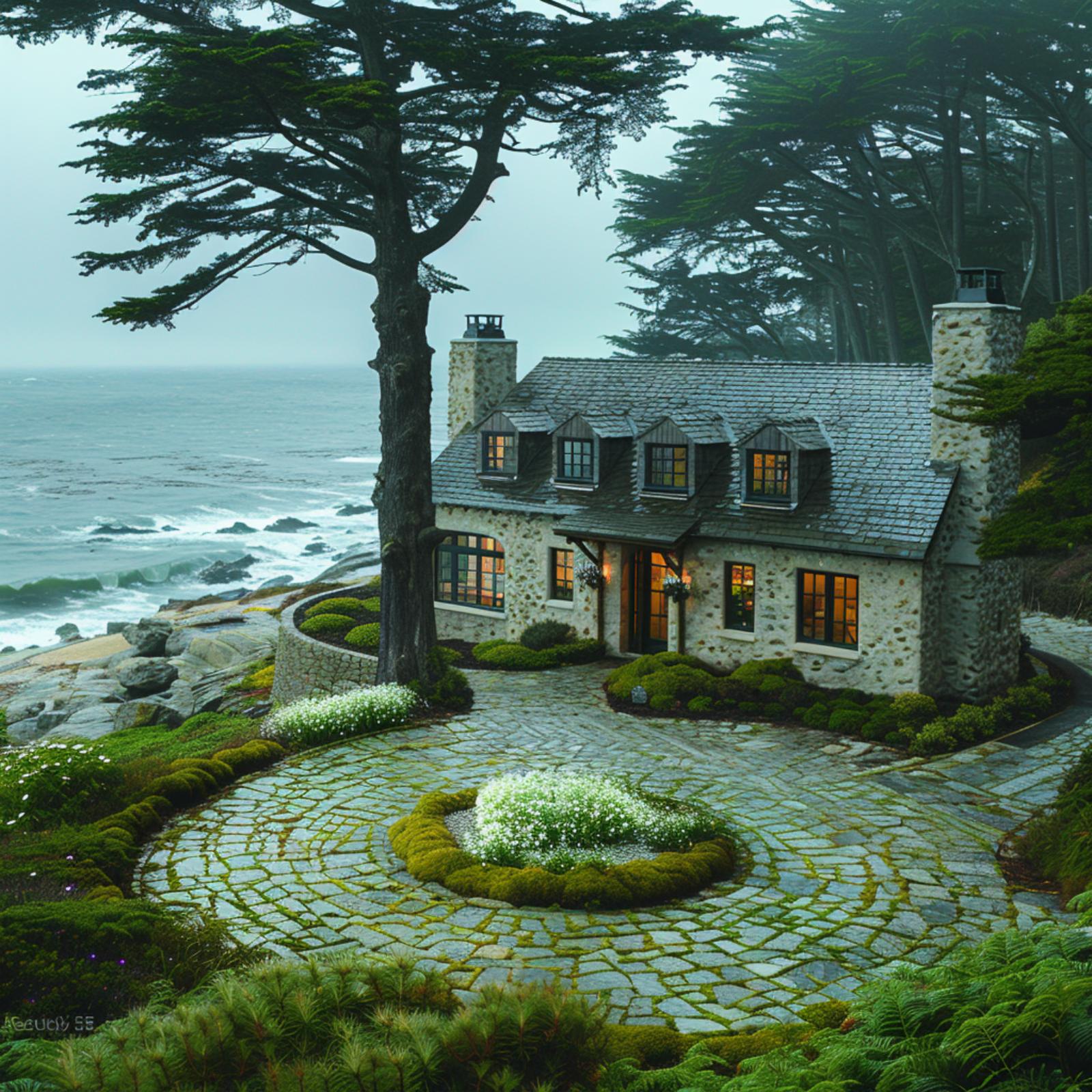 Fog-Swept Coastline, Stone Walls, and a Cobblestone Circle That Feels Like It Grew There