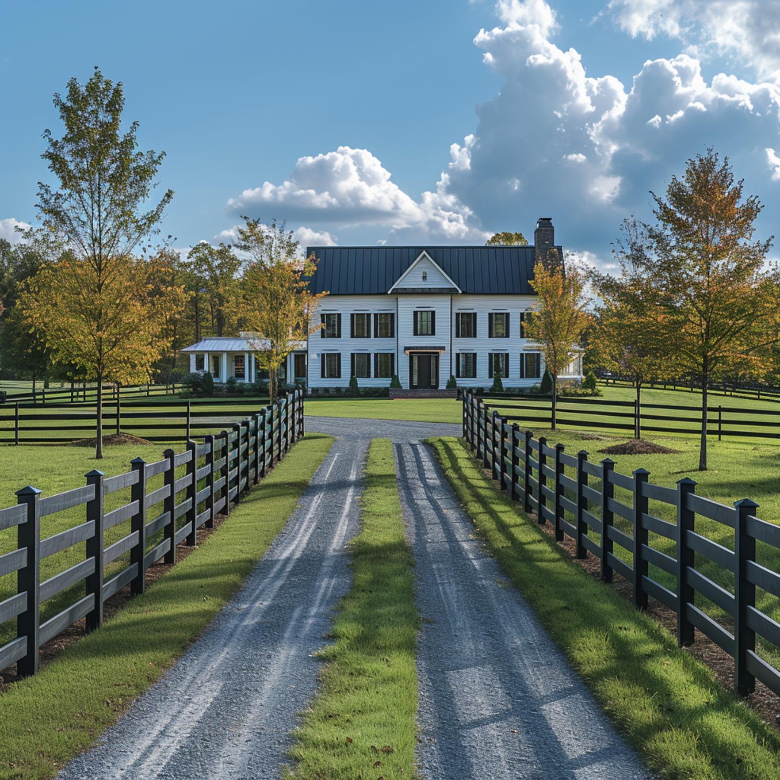 Black Rail Fencing, a Gravel Drive, and One Property That Reads as Complete