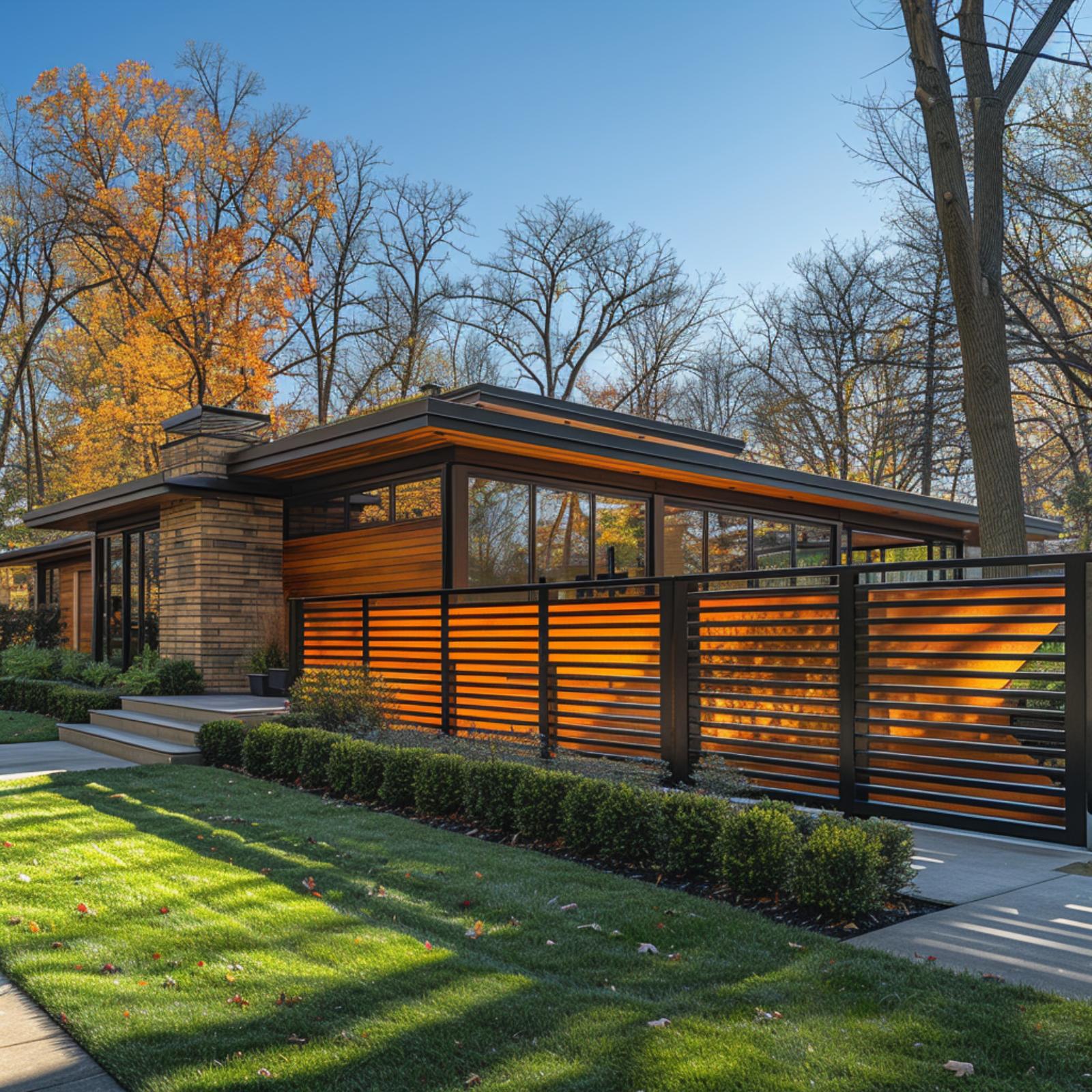 Cedar Slats, Black Steel, and a Fence That Actually Does the Heavy Lifting