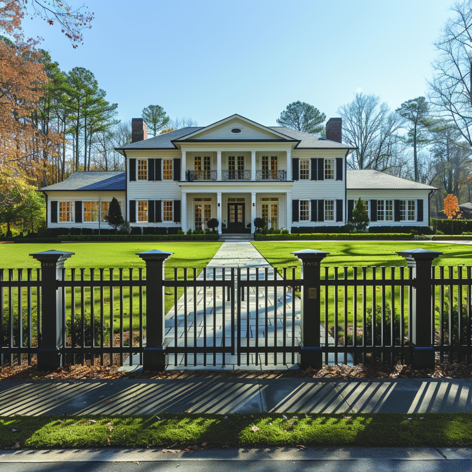 White Columns, Black Iron, and the Fence That Finally Makes It All Click