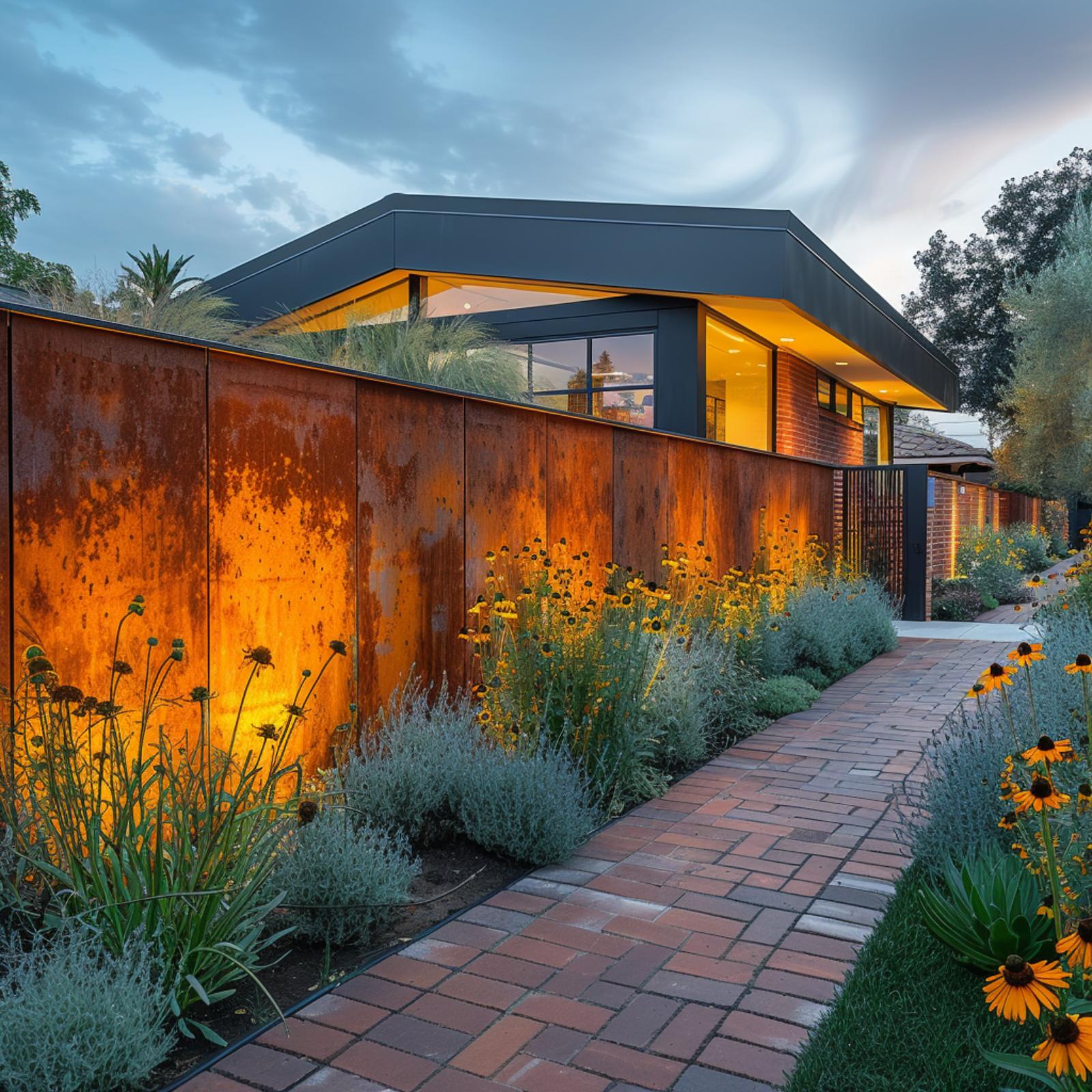 Corten Steel, Black-Eyed Susans, and a Fence That Makes the Whole Street Stop