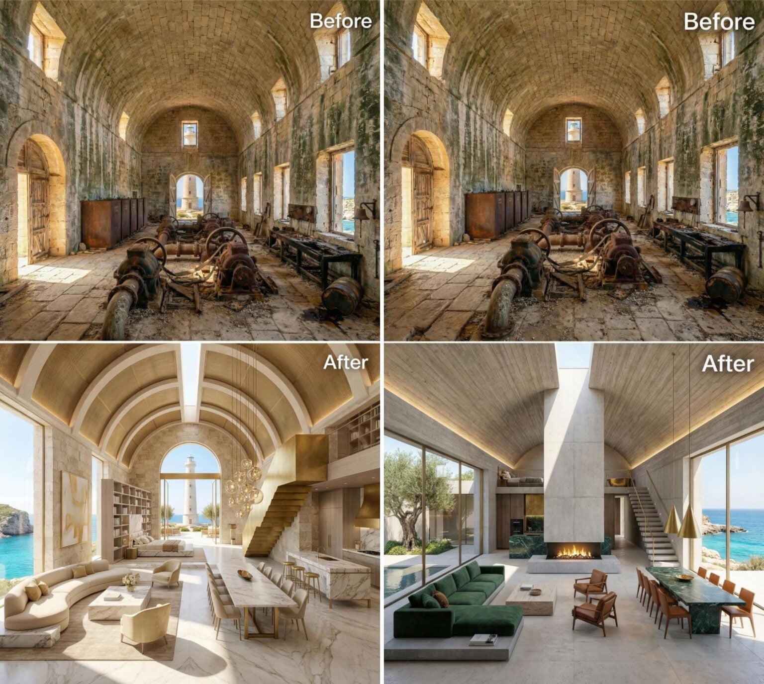 They Got Their Hands on an Abandoned Mediterranean Lighthouse Property ...