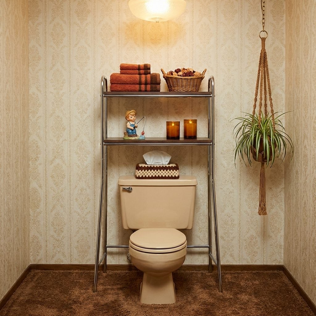 The Over-the-Toilet Storage Rack That Threatened to Collapse Every Time You Reached for a Towel