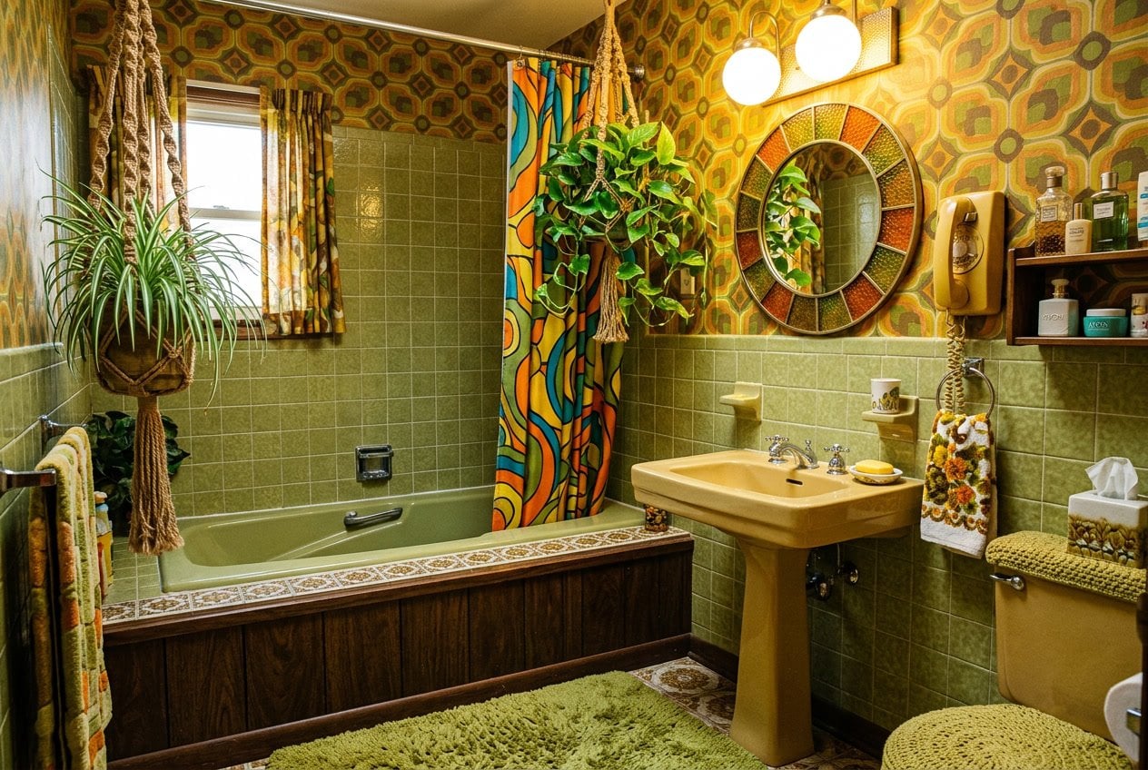 These are the 33 Things About 1970s Bathrooms that Would Confuse any Homeowner Under 30