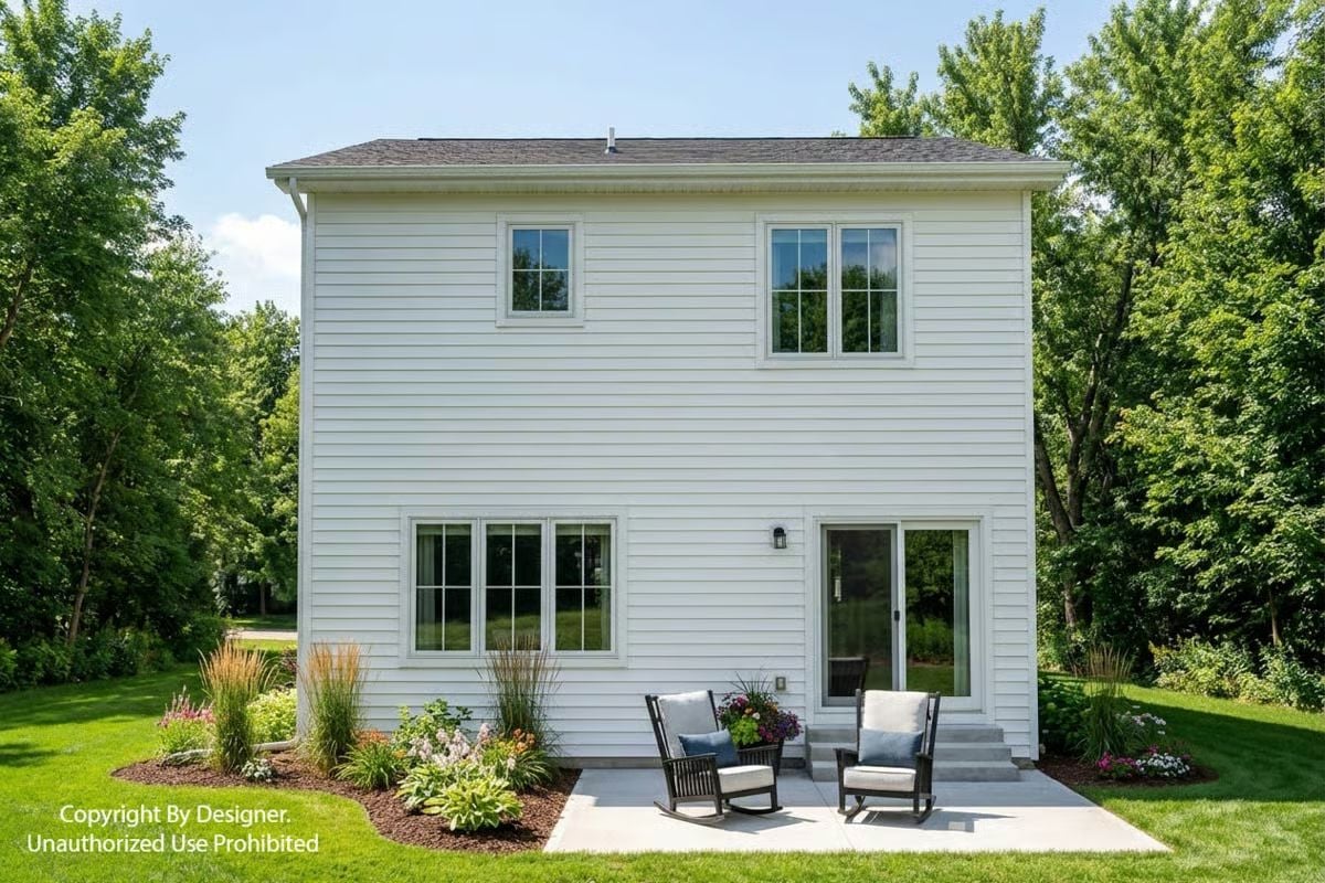 Rocking Chairs and Sliding Doors Make This Backyard Patio Worth Staying In